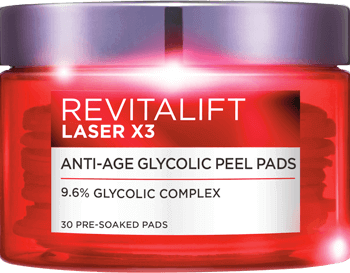 Treatment Anti Age Glycolic Peel Pads Revitalift Laser X3 Produktbillede